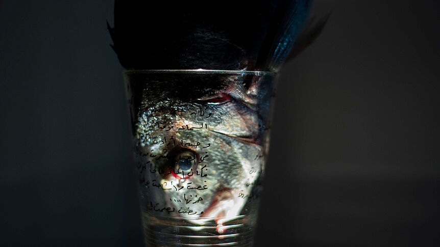 Fischkopf in einem Glas