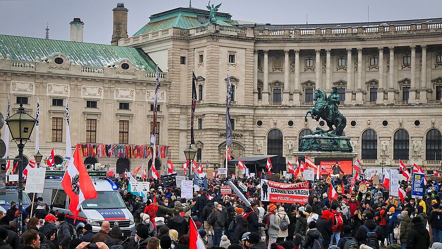 Corona Protest in Wien
