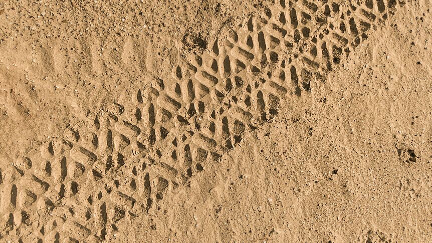 Spuren im Sand